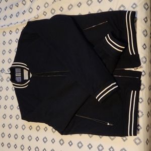 Mango Varsity jacket dark navy Medium fit like large